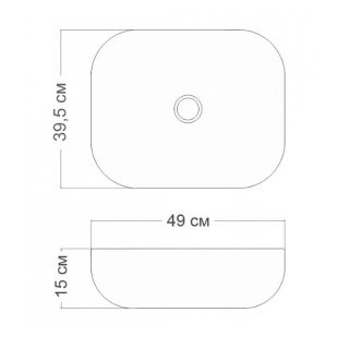 Раковина чаша Maretti FL13NS25-740MR, белый мрамор